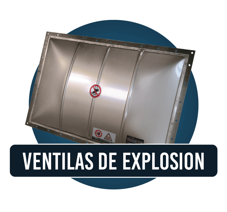 Dispositivos de seguridad diseñados para liberar presión en caso de explosiones dentro de equipos industriales, evitando daños estructurales y protegiendo al personal.